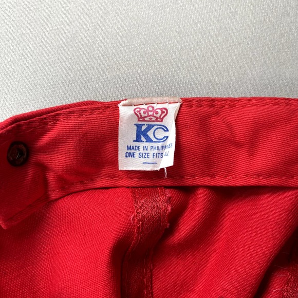 Vintage Exxon Mobil Hat Cap Strapback Red Adjustable Tiger Gas Oil Racing 90s - Picture 7 of 8